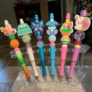 Cute Easter and spring pens custom made. Sold separately